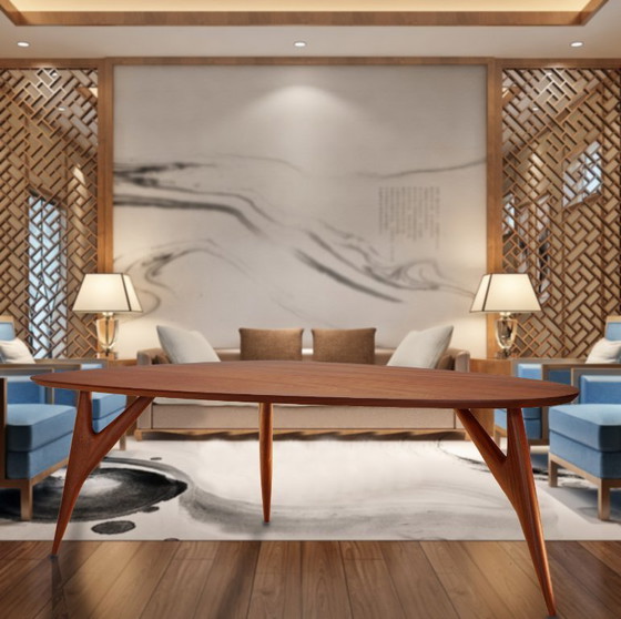 Image 1 of GREYGE TED Mahagoni-Esstisch 240 cm - Handgefertigtes Massivholz-Sapelli, italienisches Design