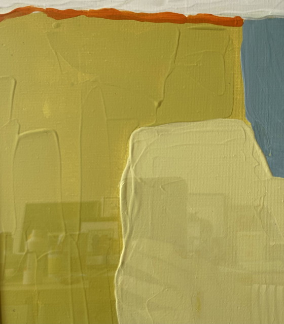 Image 1 of Framed abstract painting 40 x 30 cm