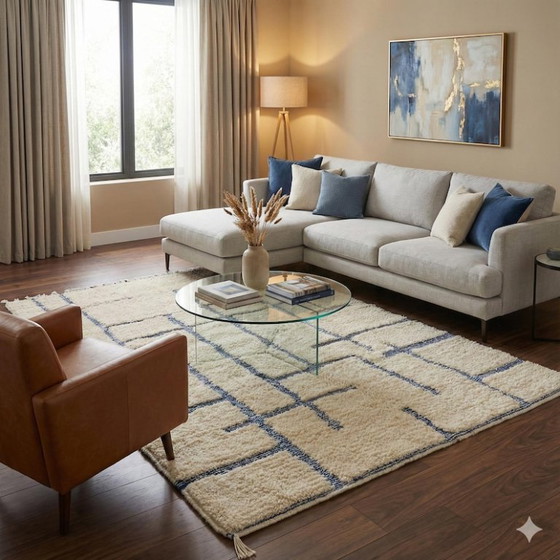 Image 1 of Tapis en laine fait main – colori personalizzabili 250cmx200cm