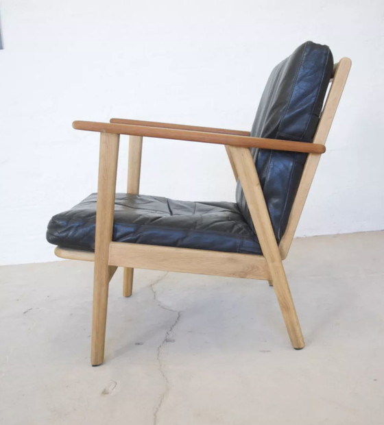 Image 1 of Danish mid-century teak & oak armchair, 1950s