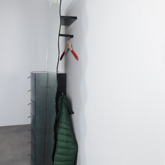 Image 1 of Postmodern Entryway Cabinet with Mirror and Coat Rack, Italy, 1980s