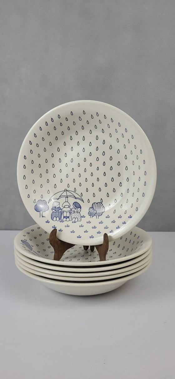6 Sarreguemines earthenware plates – Crockery, Porcelain (photo 5 of 5)