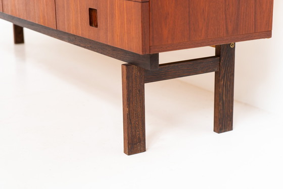 Image 1 of “Propos Series” Sideboard in Teak & Wengé by Hulmefa (The Netherlands, 1950s)