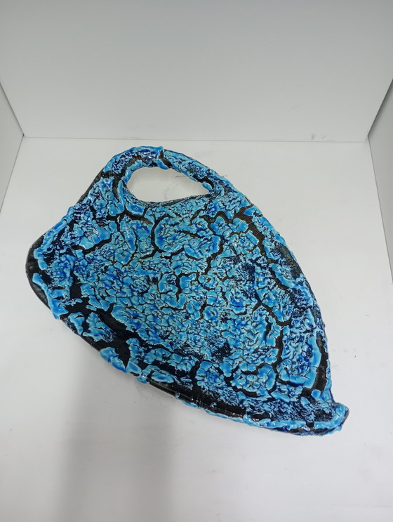 Image 1 of Grande ciotola turchese in lava vintage