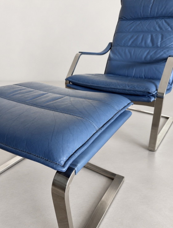 Poltrona Vintage Walter Knoll Art Collection Komet + Ottoman – Poltrone, rvs, Leather (photo 13 of 15)