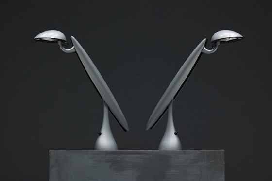 Image 1 of Lampade da scrivania postmoderne Heron di Isao Hosoe per Luxo, Norvegia, anni '90