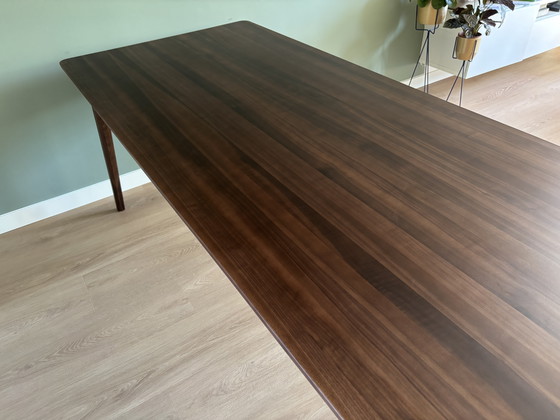 Image 1 of Walnut dining table Scandinavian design