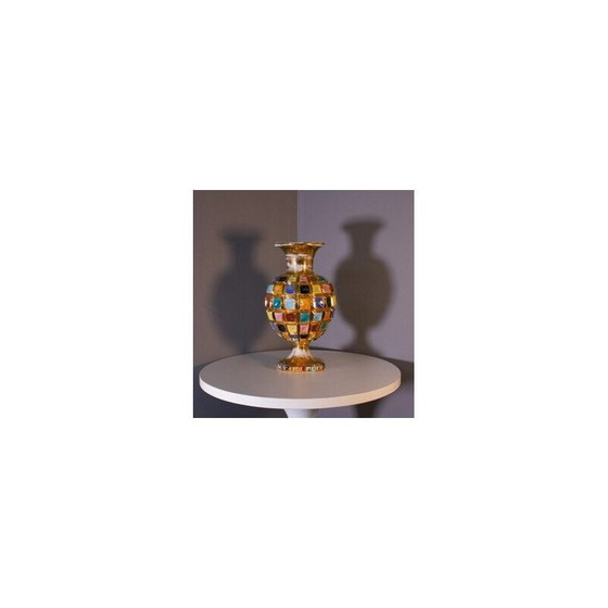 Image 1 of Vintage colored ceramic vase, 1950-1960s