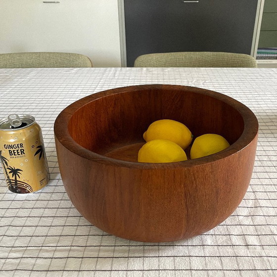 Ciotola XXL in Teak Mid Century Nissen Bowl Anni '60 Vintage Scandi – Ciotole, Wood (photo 20 of 22)
