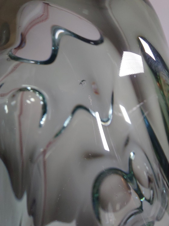 Image 1 of Vintage Mid Century Jan Beranek Glass Vase, Czech Republic