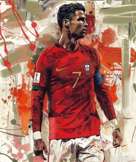 Image 1 of Alberto RICARDO - Cristiano Ronaldo 2 - Toile d'artiste