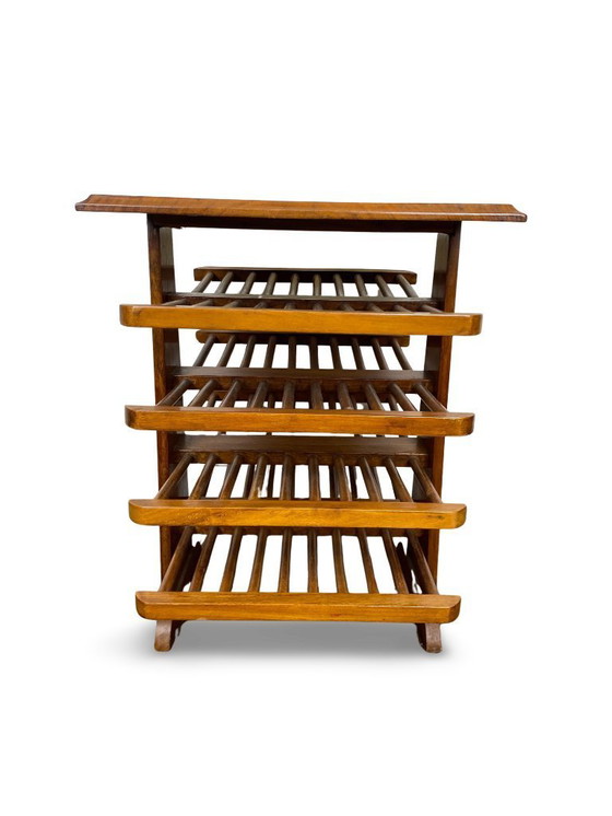 Image 1 of Porte-revues en bois dans le style d'Edward J. Wormley, Circa 1950