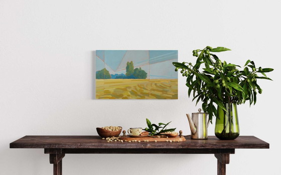 Image 1 of Tra cielo e terra, olio su tela, 50 x 30 cm, Sandra Kolondam