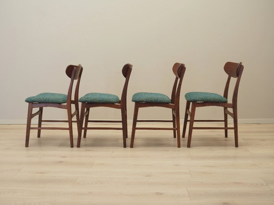 Image 1 of Set of four teak chairs, Danish design, 1970s, production: Denmark