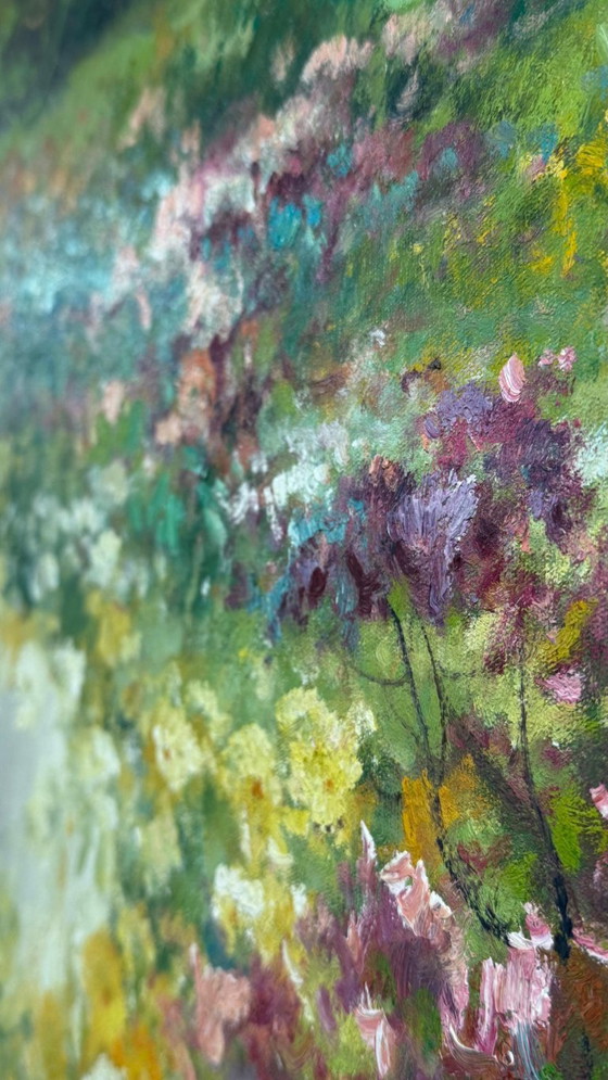 Image 1 of Oil on canvas (A.Raffandre 1995) like new 1.35cm x 65cm