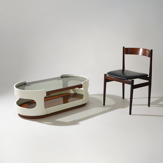 Couchtisch aus Holz und Glas im Space-Age-Stil, 1970er Jahre – Couchtische (photo 14 of 14)