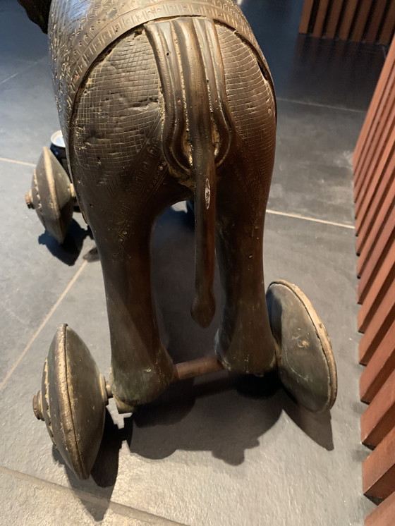 Image 1 of Rare - grand jouet de temple vintage d'Inde