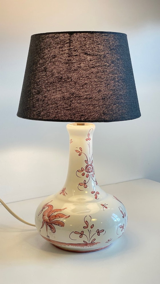 Vintage Du Matet Faience Lamp, France – MATET France, Table lamps, Canvas (photo 5 of 26)