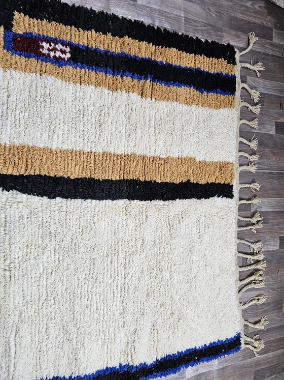 Alfombra tradicional tejida a mano de lana natural, tamaño 2/3 m. – Aime Té, Wool (photo 3 of 9)