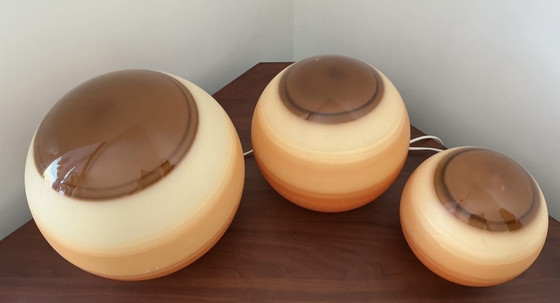 Image 1 of 3 lampade a globo Wofi anni '80