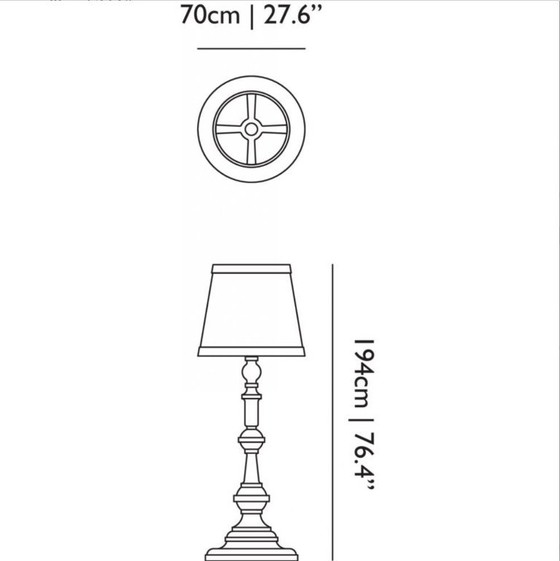 Image 1 of LAMPADA DA TERRA IN CARTA DI STUDIO JOB