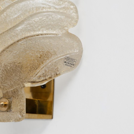 Pair of Barovier & Toso Style Mid-Century Modern Murano Glass Gold Leaf Sconces – Wall lights (photo 6 of 7)