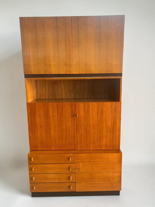 Mid Century Teak Systemmöbel – Modulares Schrank- & Regalsystem 1960er – Danish Modern im Stil von Riestenpatt, RT oder Bramin