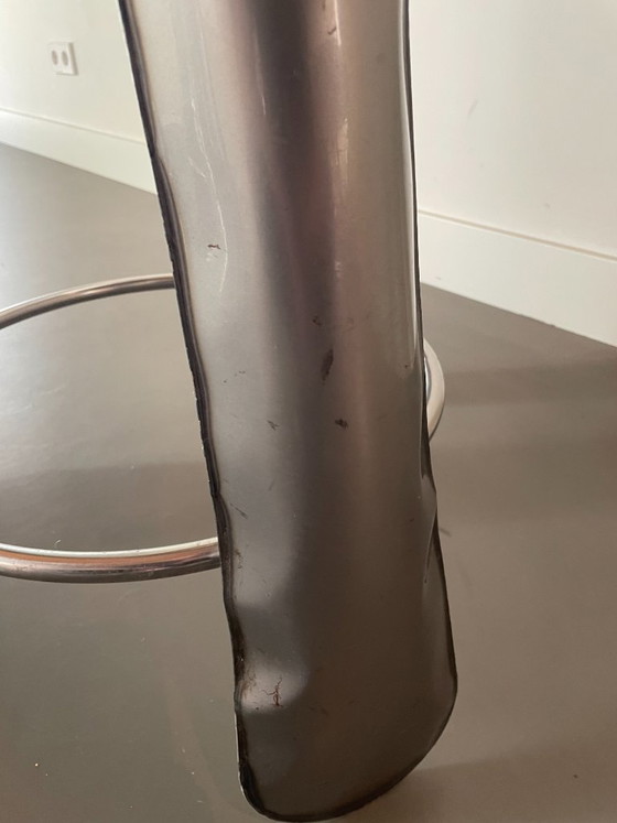 3 × Oskar Zięta PLOPP Bar – Raw Steel – 75 cm – 2016 – Oskar Zieta, Sgabelli da bar, Metallo (photo 6 of 6)