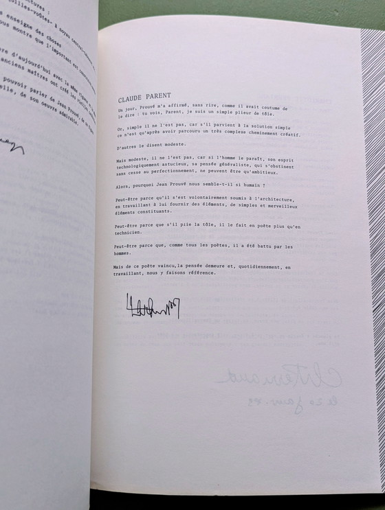 Image 1 of Jean Prouvé CNAM course 1962-1963 by JP Levasseur, 1983