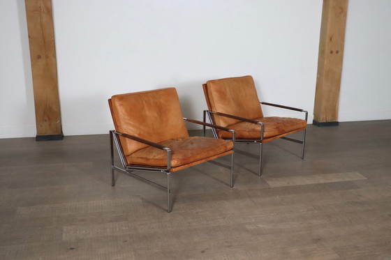 Image 1 of Pair Of Fk6720 Lounge Chairs By Fabricius & Kastholm For Kill International 1960S