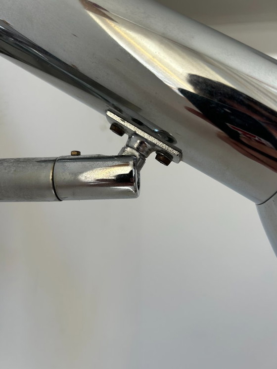 Image 1 of Vintage verstelbare wandlamp, verchroomd metaal, Frankrijk 1970