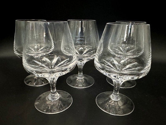 Image 1 of 5 x Spiegelau Cognac-/Sherrygläser, Kristall, 1960er Jahre