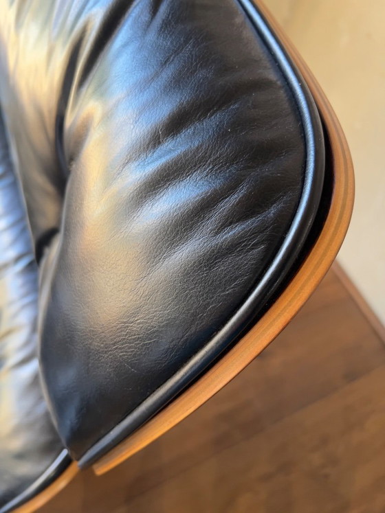 Herman Miller Eames Lounge Chair & Ottoman anni '60 – Poltrone, Pelle, Velluto (photo 5 of 13)