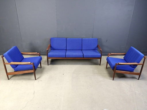 Mid Century skandinavische Sofagarnitur, 1960er Jahre