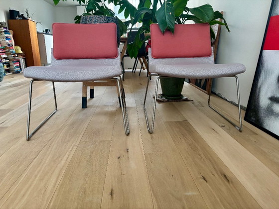 Image 1 of 2x Sillón Relax Trienal Gispen Rosa – Diseño y Confort