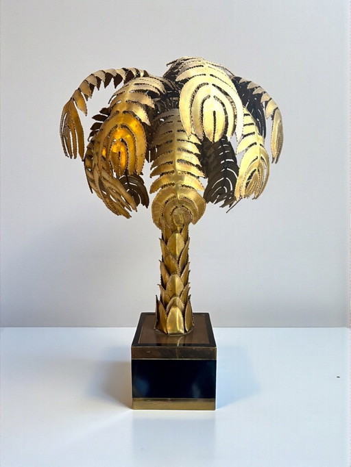 Lampada da tavolo Palm Tree di Christian Techoueyres per Maison Jansen, 90 cm, anni '70
