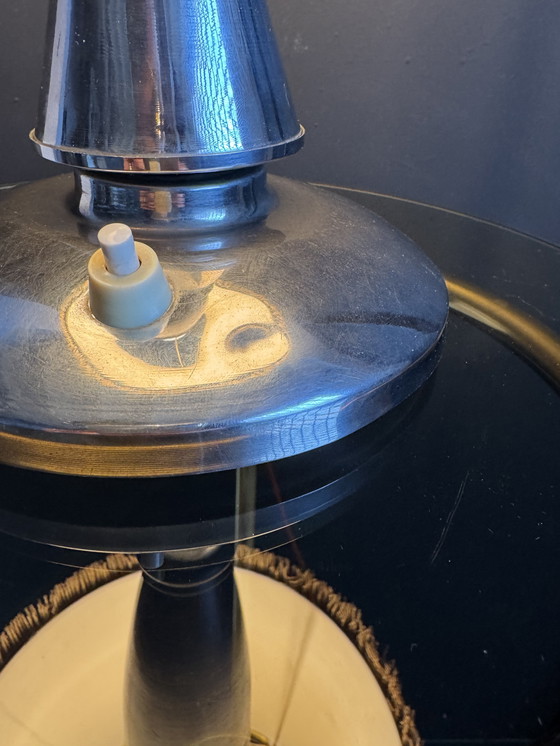 Image 1 of Art Deco lamp in wood and chrome