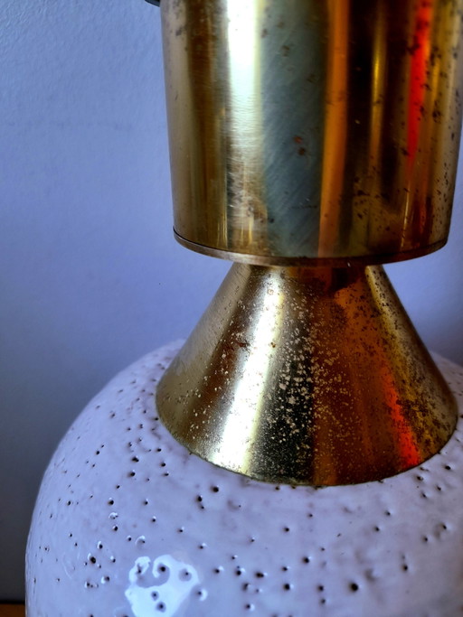 Enamelled ceramic lamp, 1970
