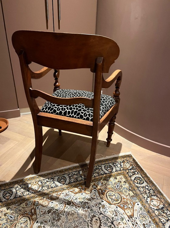 Antieke Regency Style Desk Chair – Dining chairs, Textile, Wood (photo 3 of 8)