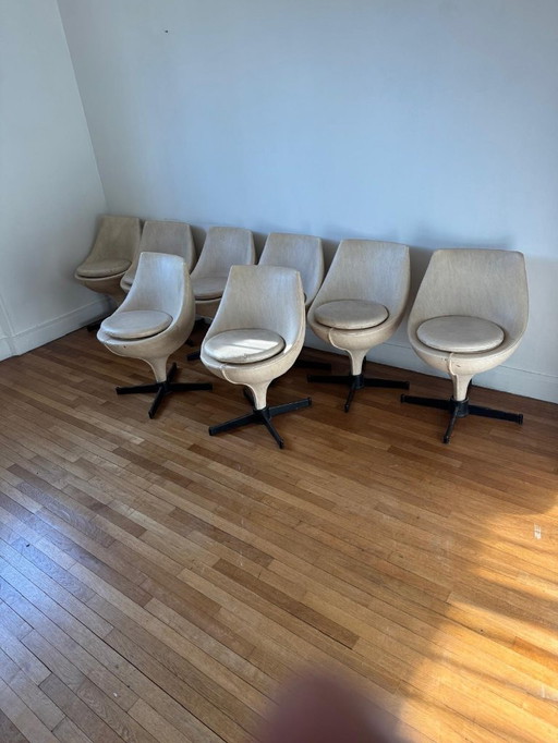 8 draaistoelen Pierre G