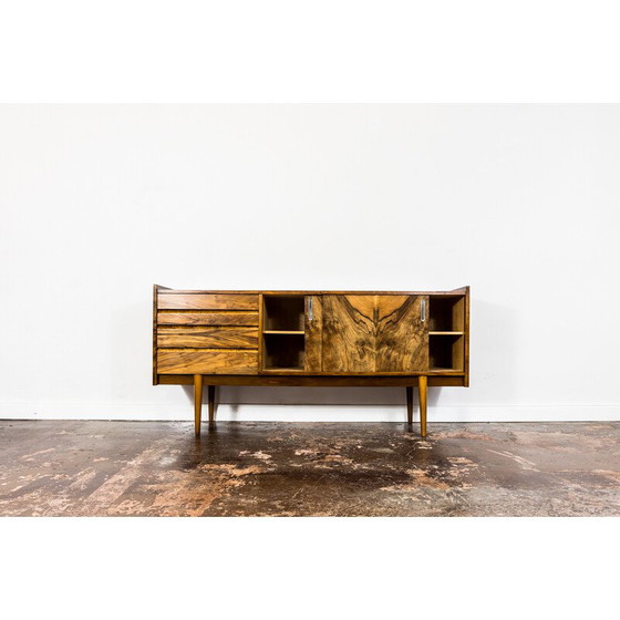 Image 1 of Mid-century walnut sideboard, Poland 1960s