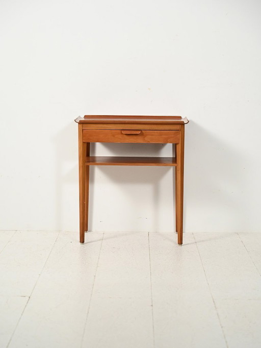 Scandinavian teak bedside table by Bertil Fridhagen
