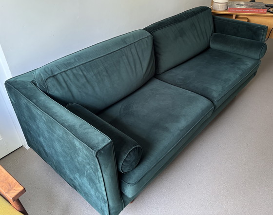 Image 1 of Dunkelgrünes 2,5-Sitzer-Sofa