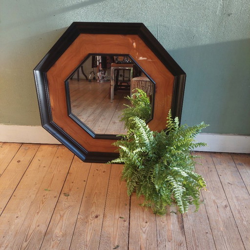 Vintage art deco mirror by Jean-Claude Mahey 