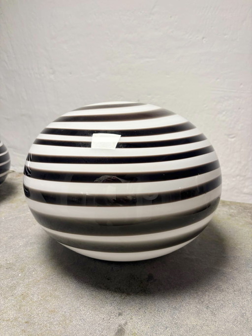 Large ILU di Vetro Zebra table lamp