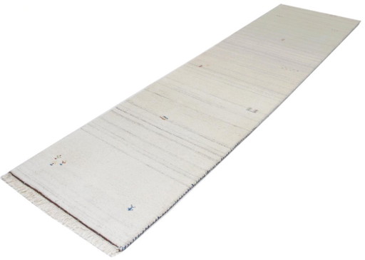Original Modern Indo Gabbeh Woll Teppich 298 x 80 cm Top Zustan