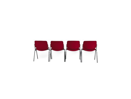 Image 1 of Set van 4 Castelli stoelen, stapelbare stoelen van Giancarlo Piretti, vintage stijl