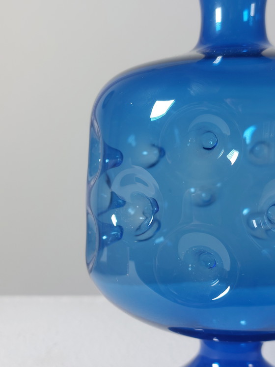 Image 1 of Trio vintage glazen vazen ​​uit het midden van de 20e eeuw, Lauscha Thüringen