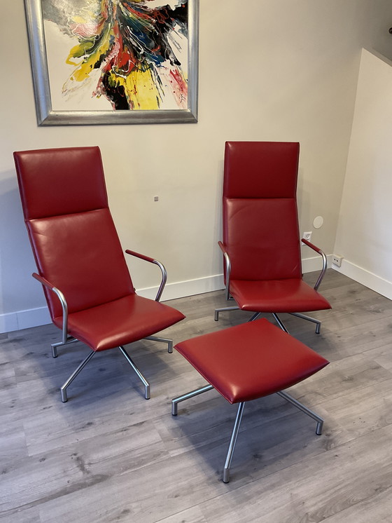 Image 1 of Arco Design Fauteuils Met 1 Voetenbankje