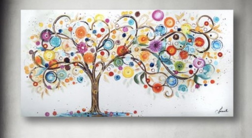 Tree XXL - Monika Spiewak – schilderijen tekeningen, Canvas